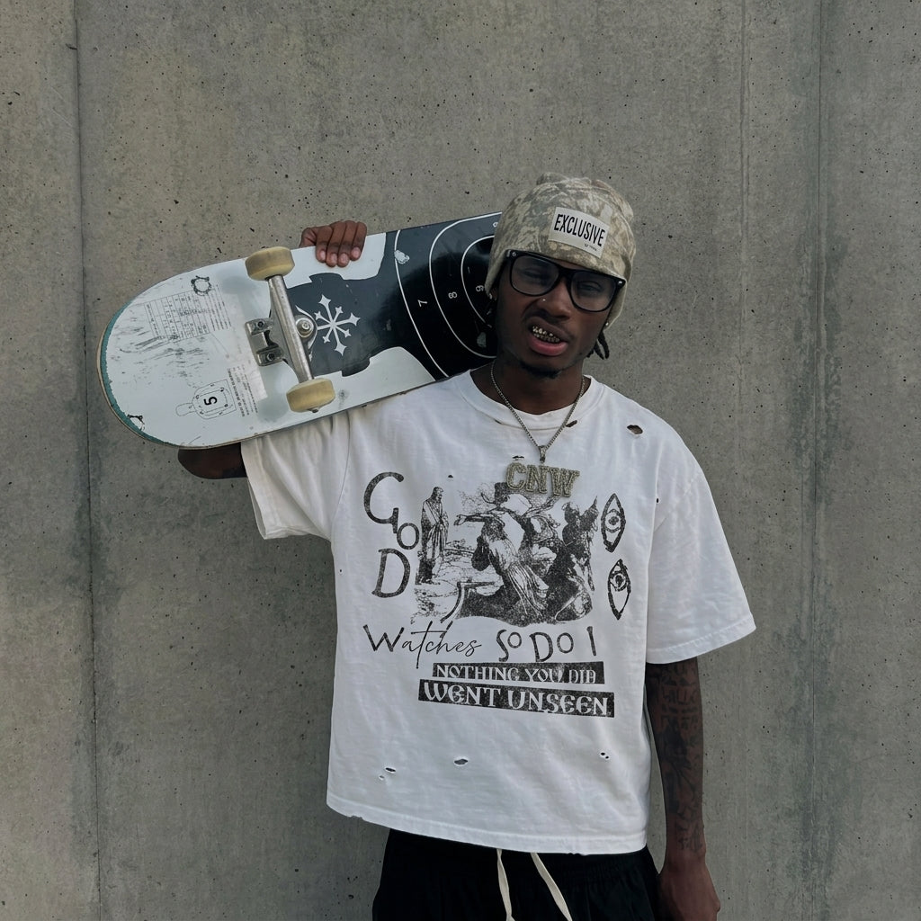 OMNISCIENT 'GOD WATCHES' TEE